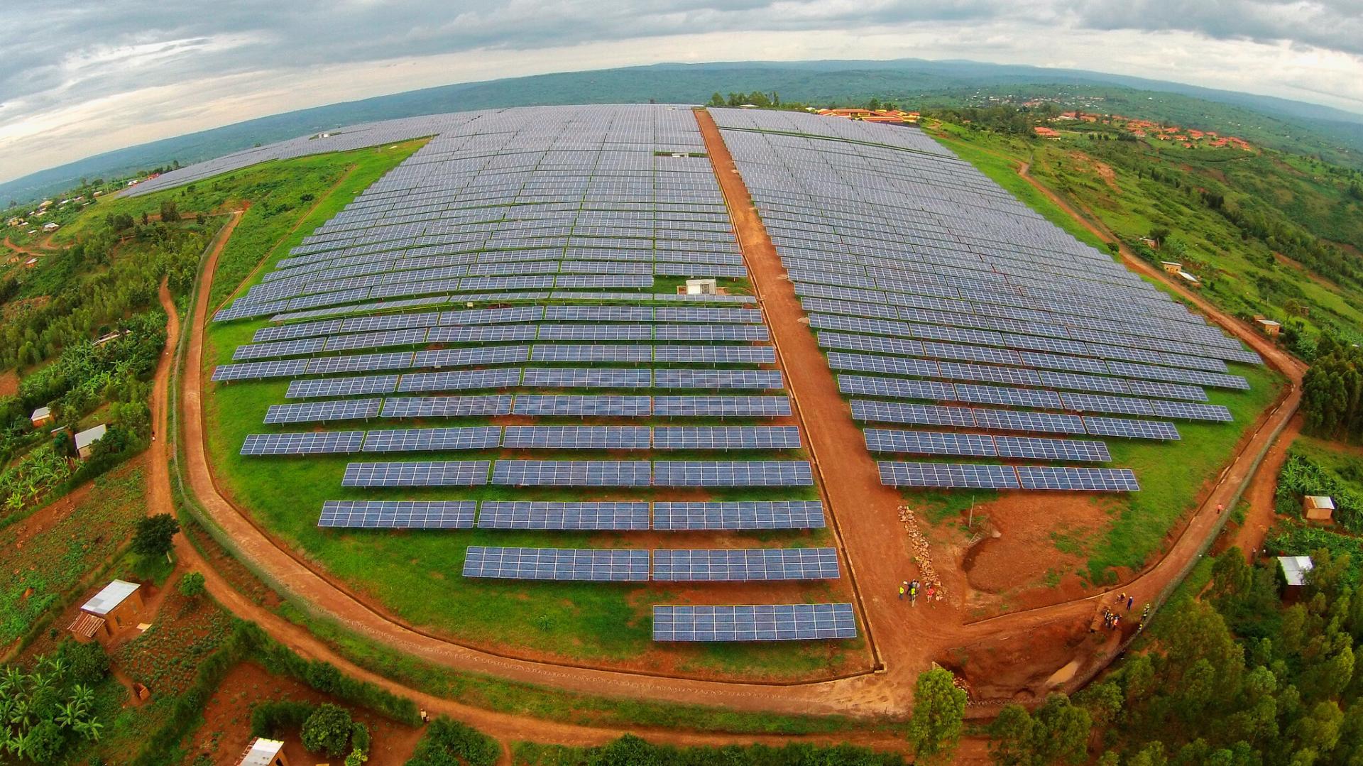 solar panels in Rwanda