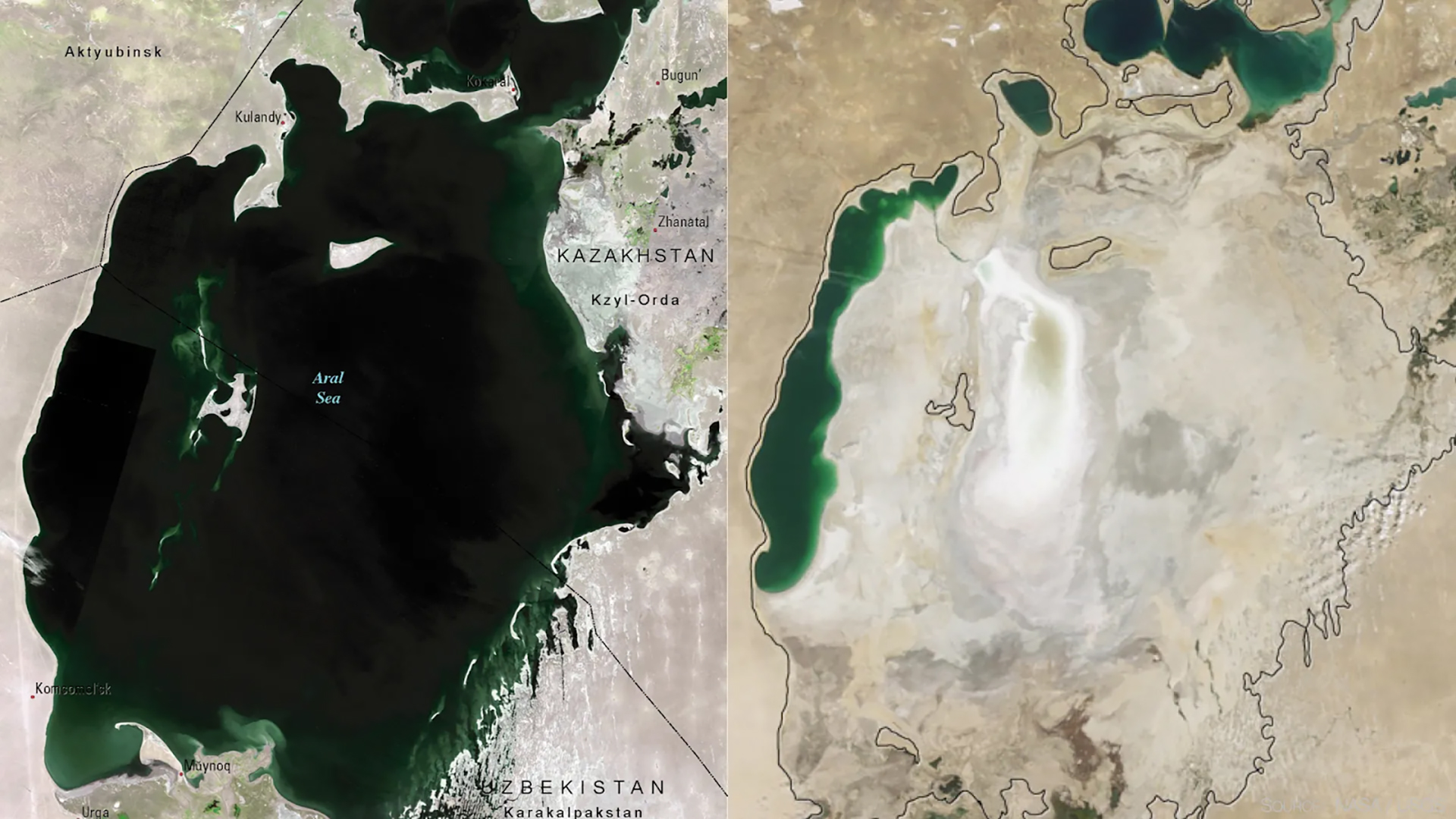 Satellite view comparison
