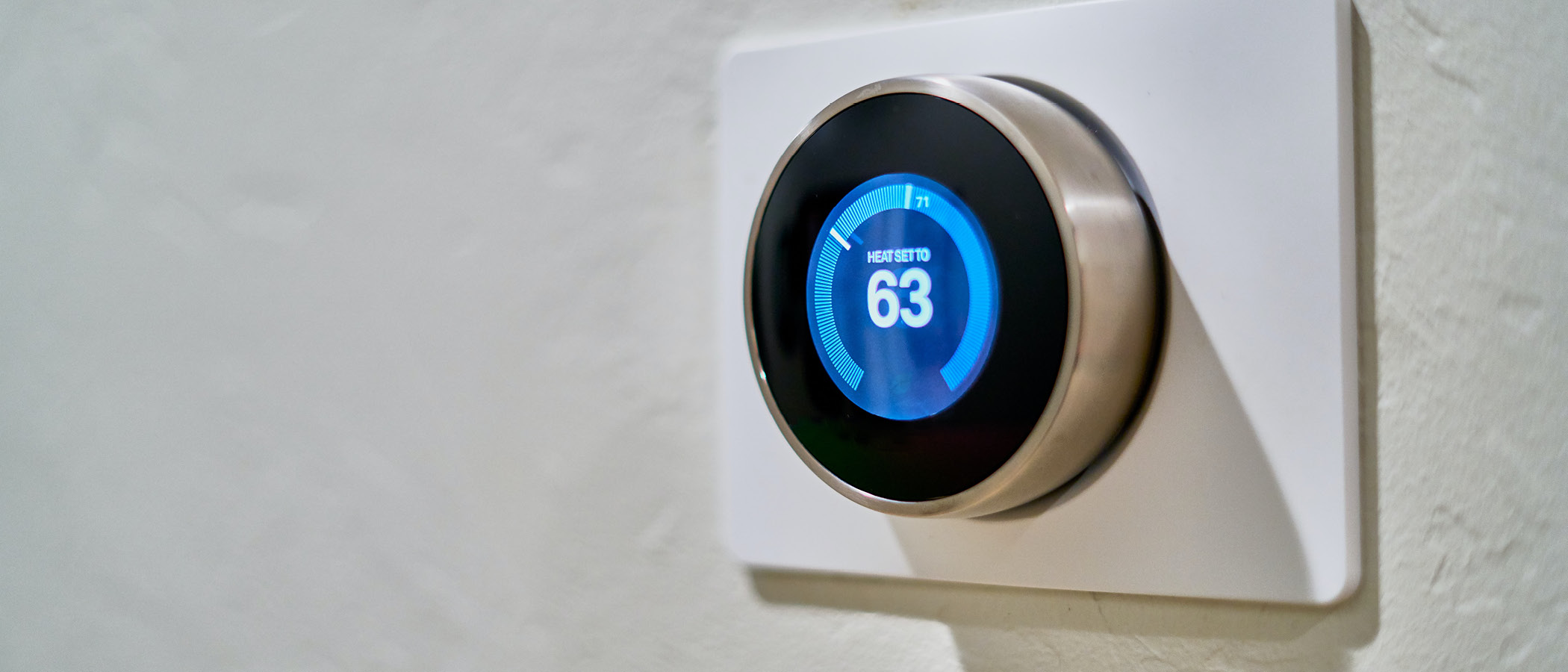Smart home thermostat dial